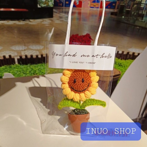 Flor de girasol 🌻 de crochet